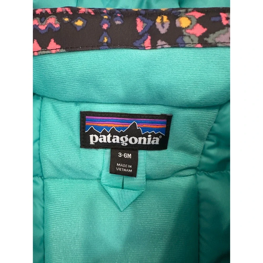 NWOT Patagonia Snow Pile 1-Piece Puffy Bunting Waterproof Suit Rare Pattern 3-6M